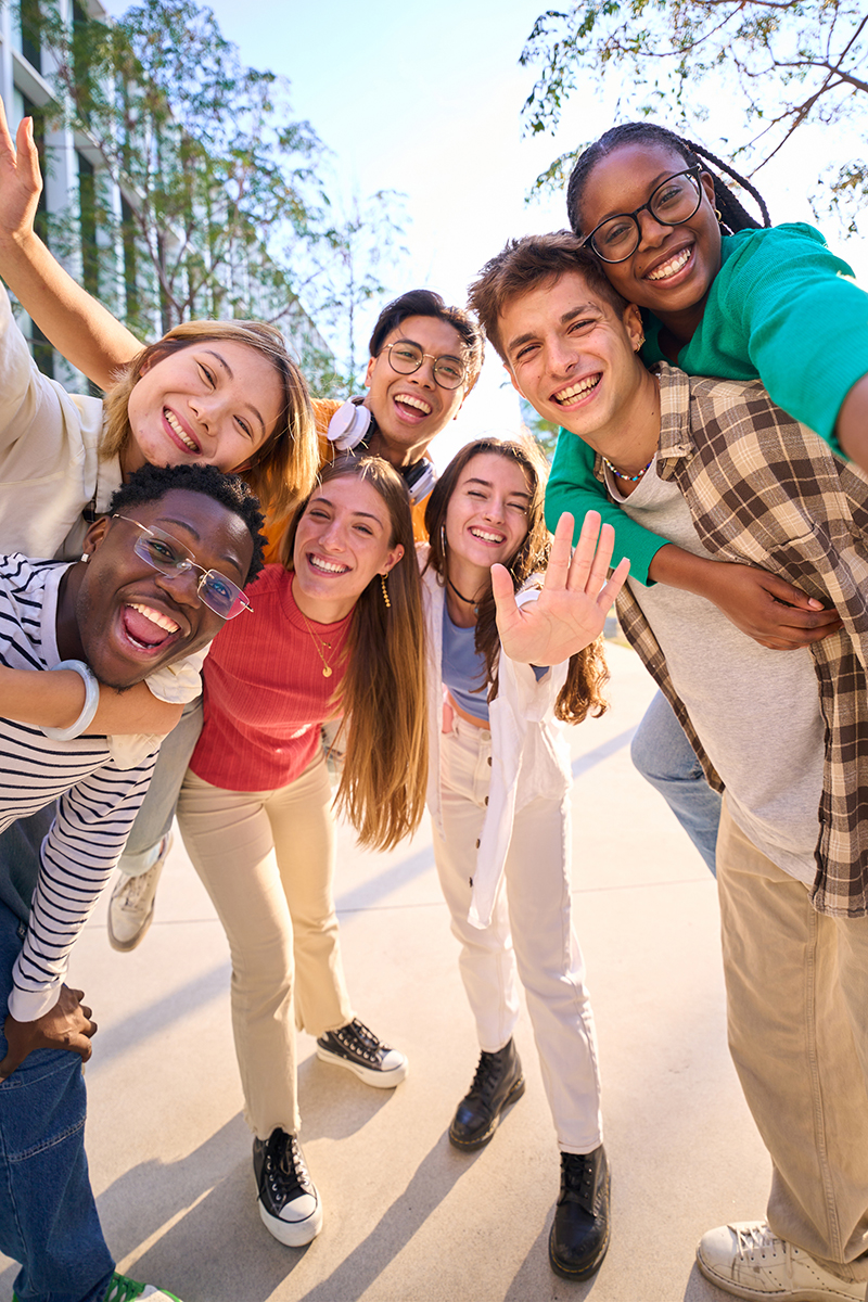 Group of Teenagers Smiling Potomac Orthodontics in Woodbridge, VA